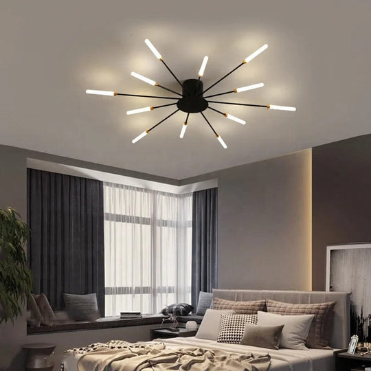 Lighting Elegance: New Arrival Smart Fireworks Chandelier - Round Spiral LED Ceiling Light for a Modern Touch