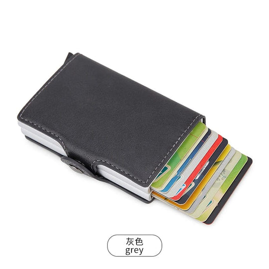 Secure Style Companion: RFID Blocking Credit Card Holder in Carbon Fiber Aluminium Wallet