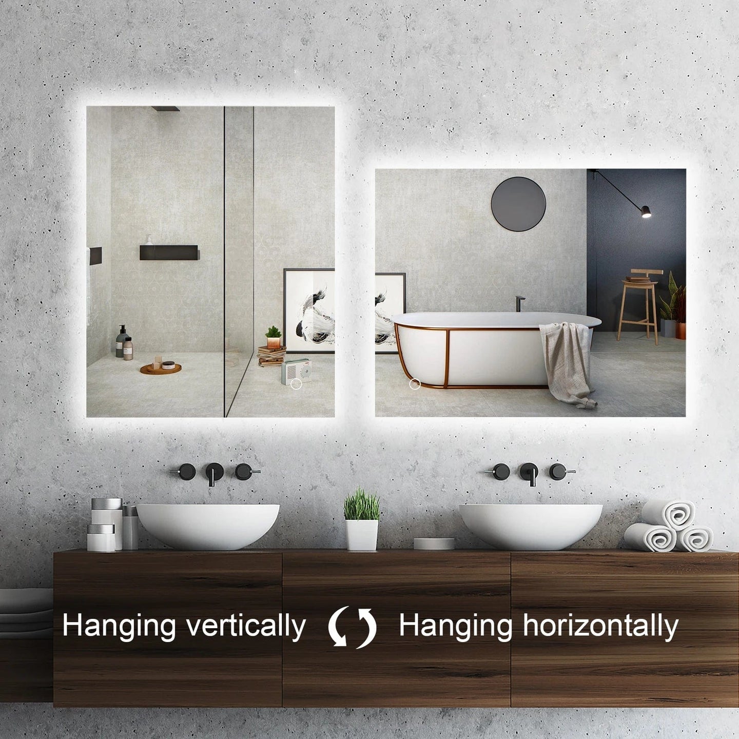 Smart Style, Durable Design: Waterproof LED Light Mirror - A Contemporary Upgrade for Your Bath