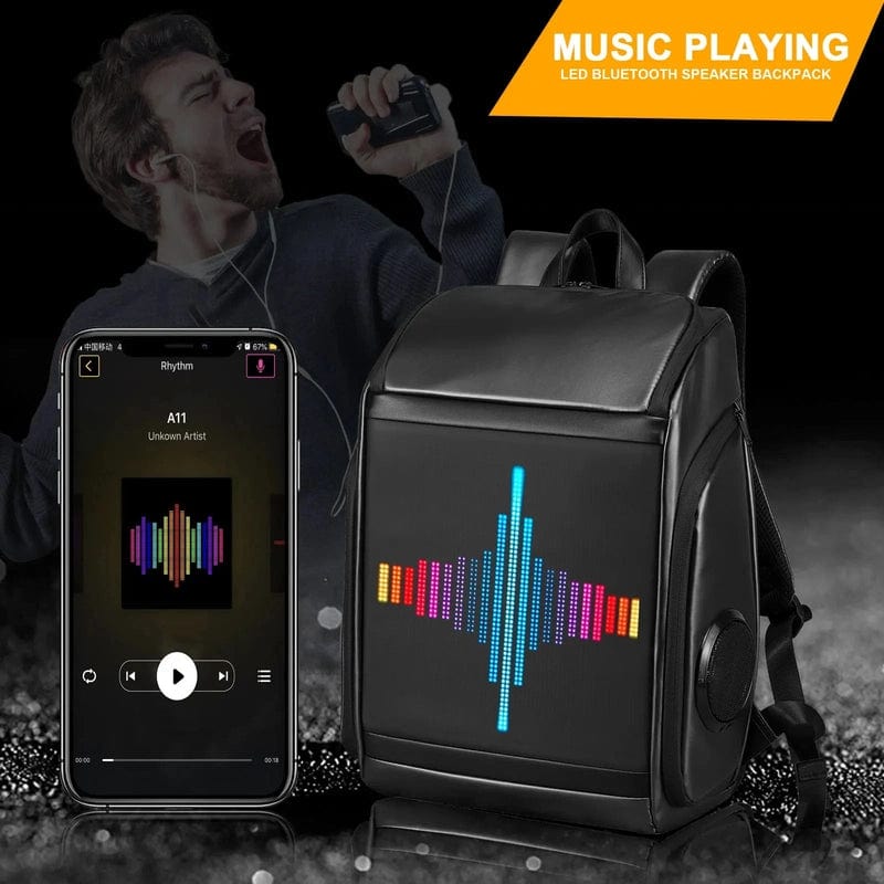 Fashion Redefined: Crelander Best Selling Backpack - DIY LED Screens and Bluetooth Speaker