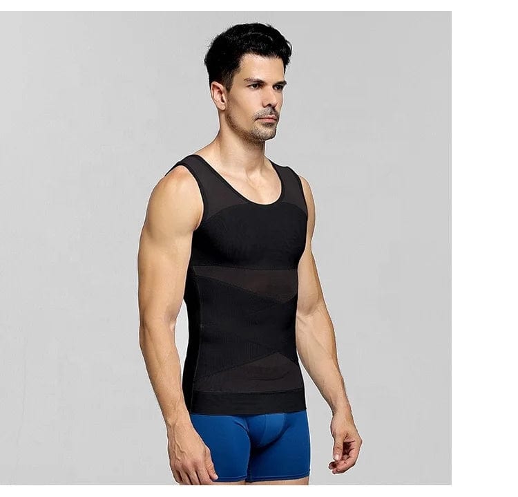 Revolutionize Your Silhouette: New Shaper Vest for Men - Mesh Breathable Abdominal Control