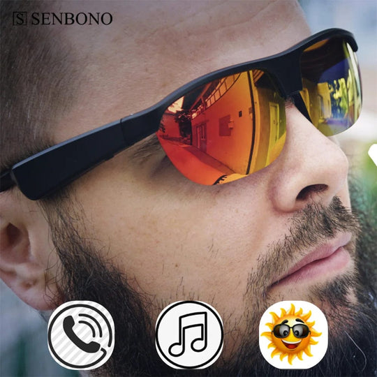 Wireless Headphones BT 5.0 Sunglasses: Smart Glasses for Outdoor Sports and Calls