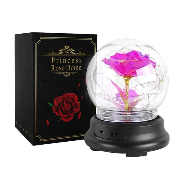 Forever in Bloom: Home Decor Valentine Rose Lamp Gift - LED Light String Perfection