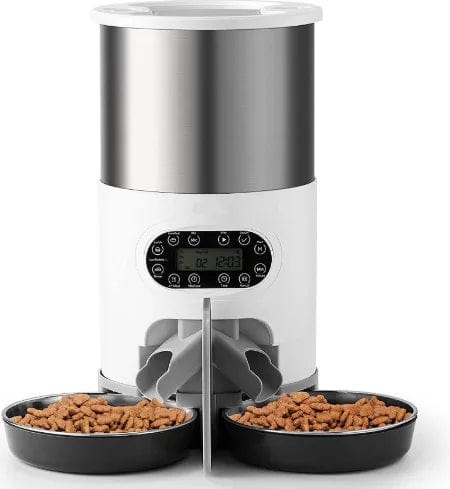 Stay Connected with Your Pet's Nutrition: 4.5L Wifi Automatic Pet Feeder with Stainless Steel Bowl