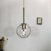Playful Illumination: Pendant Light with Glass Elements - LED Chandelier for Stylish Kitchen Spaces