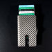 Modern Innovation: Carbon Fiber Leather Pop-It Wallet with RFID Protection and Pop-Up Mechanism