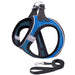 Optimal Control, Maximum Visibility: Easy Walk Pet Dog Harness Leash Set with Reflective Rope.