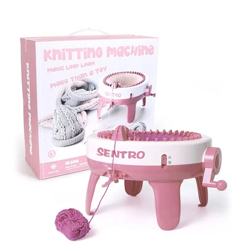 Kids DIY Hand Wool Weaving Knitting Machine Toy: 40 Pins