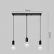 Minimalist Sophistication: 3 Head Ceiling Light - Simple Pendant Lamps in White for Modern Interior Decor