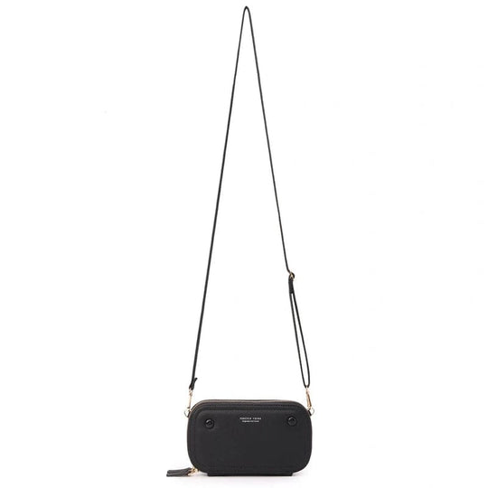 Compact Elegance: PU Leather Mobile Phone Shoulder Bag with Card Slots by Laudtec