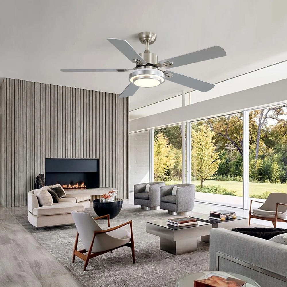 Remote-Controlled 110V AC Ceiling Fan with Light – A Stylish Upgrade for Any Room