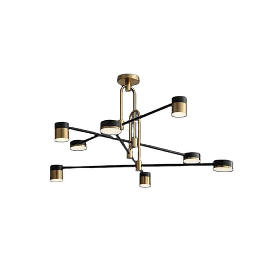 Understated Elegance: High-Quality Simple Modern LED Chandelier - Smooth Design for Living and Dining Rooms