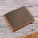 Mens Wallets Slim Genuine Cow Leather Mini Fashionable Card Holder Purse for Women