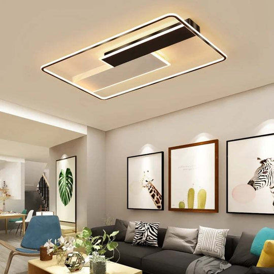 LED Simple Modern Ceiling Lamp Atmosphere Package for Master Bedroom and Study Spaces