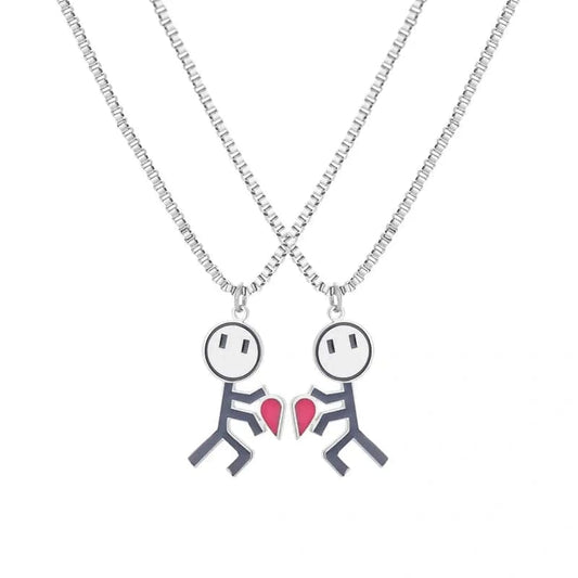 Two Hearts, One Necklace: Stainless Steel Couples Jewelry for a Lasting Connection