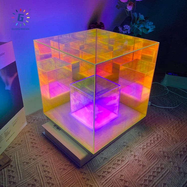 Infinite Brilliance: High-Quality Infinity Cube Ambient Night Light for Modern Bedrooms