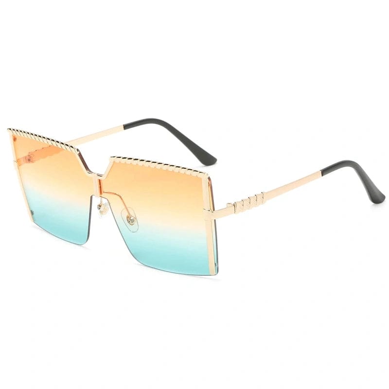 Fashion Sunglasses: Ladies' Metal UV400 Shades with Gradient Ocean Party Style