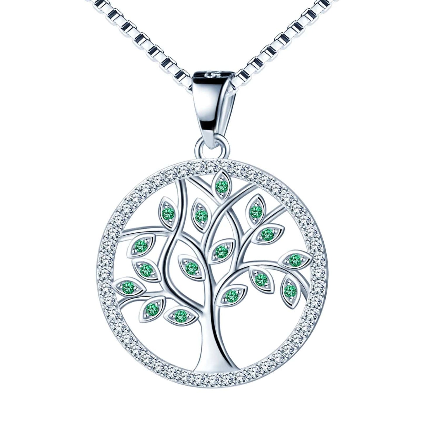 Sterling Silver Tree of Life Pendant Necklace for Women