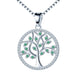 Gift for Mom: 925 Sterling Silver Tree of Life Pendant Necklace for Women