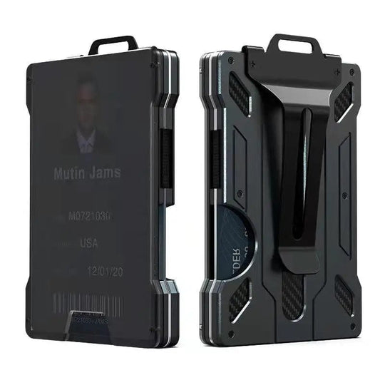 New Work Permit Card Case with Transparent Holder and RFID Anti-Theft