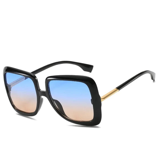 Trendy Designer Oversized Sunglasses: Luxury Fashion with Big Frame Square Shades for Men