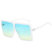 Luxury Fashion: Trendy Designer Oversized Square Sunglasses with Big Frames for Ladies