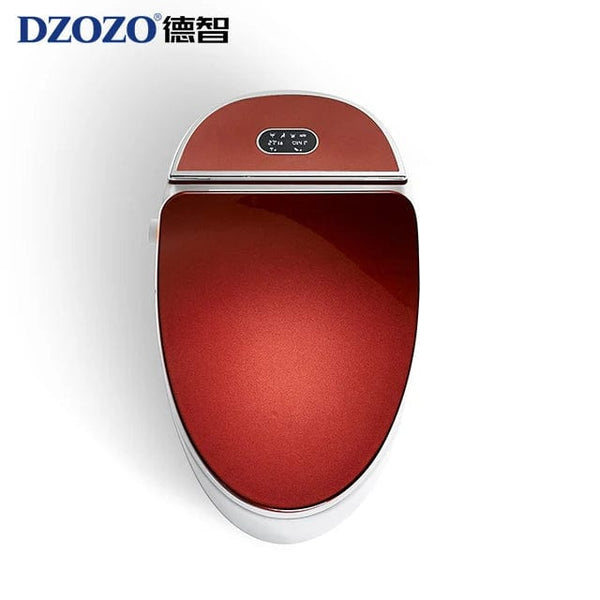 Bold Elegance: Black Gold Multicolor Ceramic Smart Toilet for Modern Luxury