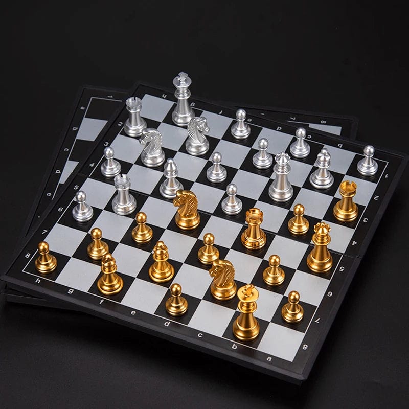 Chess Across Eras: Medieval-Inspired Magnetic Chess Set - A Gift of Strategy for Children and AdultsHistorical Elegance Unleashed: High-Quality Professional Folding Chess Set - Ideal Gift for All Ages