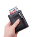 Security Meets Style: Metal Business Blocking Card Holder RFID Wallet with Soft Leather Touch