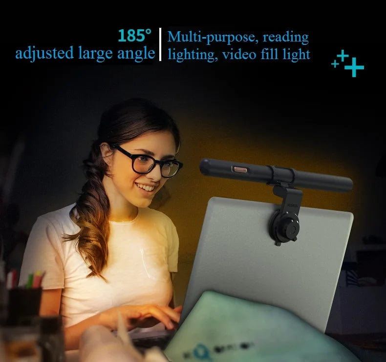 Shine Bright Anywhere: USB Rechargeable Monitor Lighting Lamp - Your Portable LED Fill Light