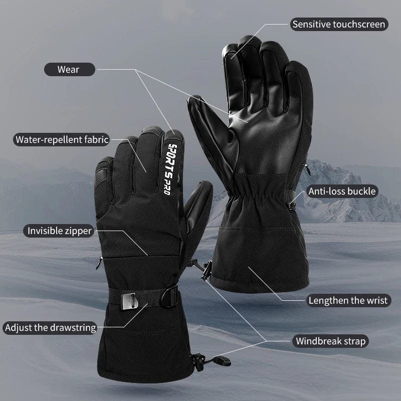 Winter Gloves for Unbeatable Protection - Warm Winter Gloves for Men and Women with Split Fingers