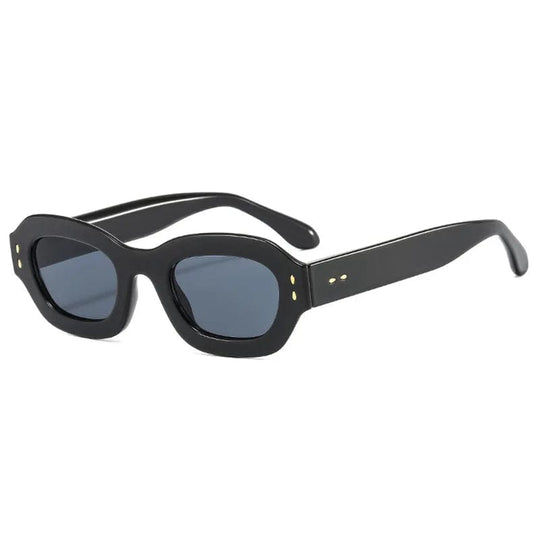 Superior Brand Promo Sunglasses: Retro Classic Sun Shades with Small Thick Rectangle Frames