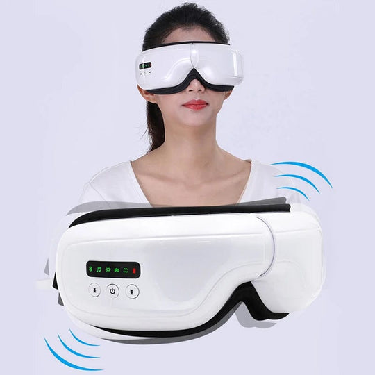 Rechargeable Eye Massager: Latest 4S Standard Blue Intelligent Voice 3D/4D