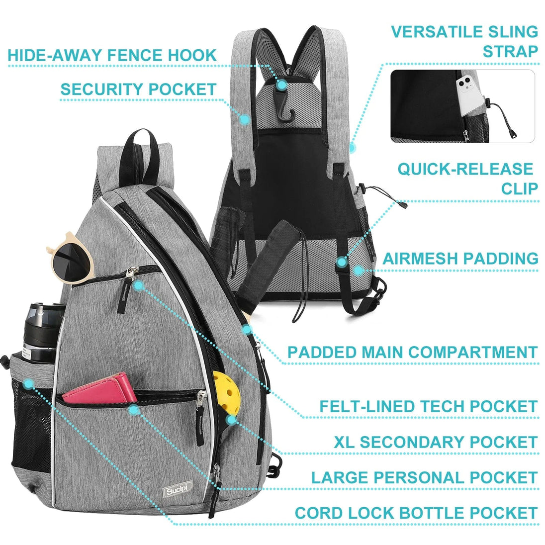 Game-Ready Style: The Ultimate Pickleball Backpack for Ladies and Gentlemen