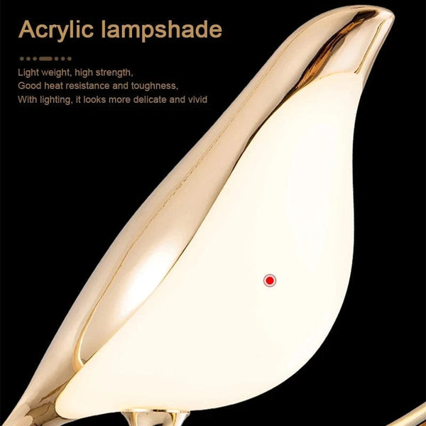 Sophisticated Illumination: Fancy Lights for Home - Nordic Pendant Lamp with Magpie Design