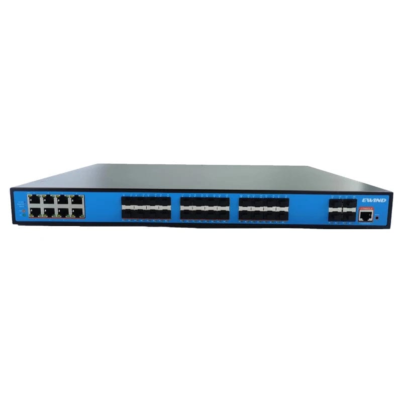 High-Performance 24-Port Gigabit Fiber + 8-Port Managed L2 Network Switch with 10G SFP+