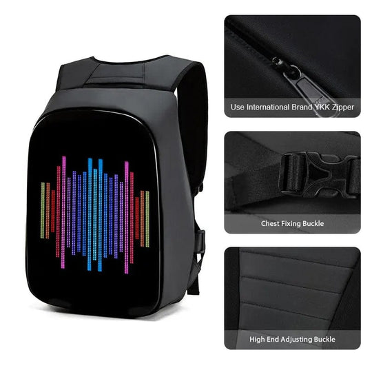 Mobile Advertising on Wheels: Crelander LED Motorcycle Backpack - Unleash Your Creativity