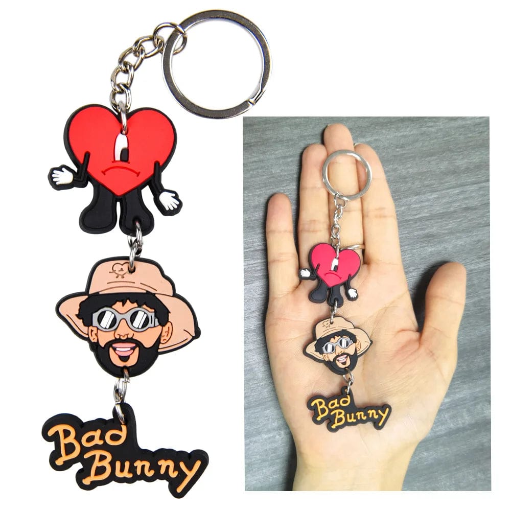 Promote with Style: 3D Soft PVC Rubber Keychains - Featuring Bad Bunny