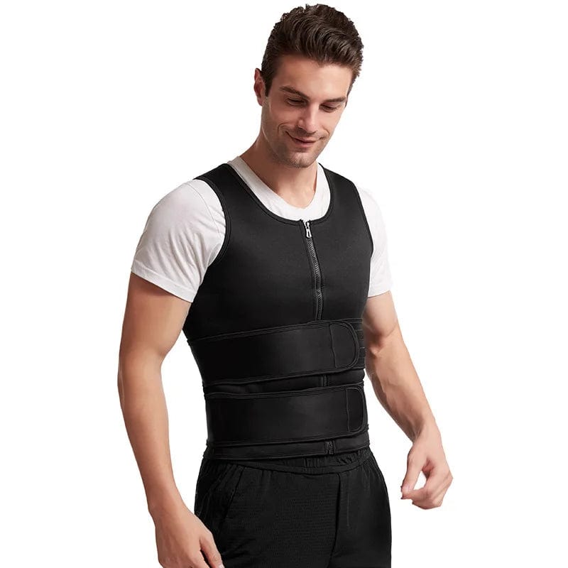 Maximize Your Workout: Men's Neoprene Slimming Vest for Gym Compression and Weight Loss