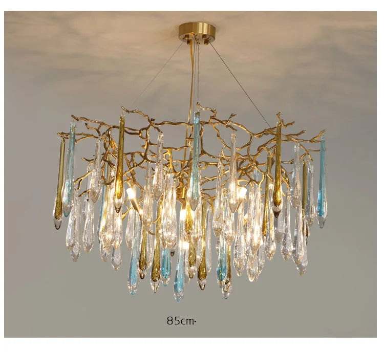 Luxury Water Drop Chandeliers: Elevate Your Living Room and Bedroom with Exquisite Ceiling Lighting