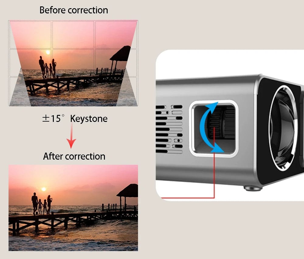 Cinematic Brilliance: T6 Projector - 4K Visuals, 3500 Lumens, Full HD LED for Home Cinema Magic