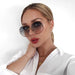 Exquisite Floral Rimless Sunglasses: Fashion Luxury for Women & Men
