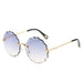 Exquisite Floral Rimless Sunglasses: Fashion Luxury for Women & Men