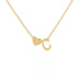 Stylish Affection: Gold Stainless Steel Letter Pendant Necklace, a Fashion Jewelry Essential