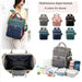 Chic and Tech-Savvy: Fashion Embroidery Diaper Bag with USB Charger for Moms on the Move