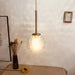 Playful Illumination: Pendant Light with Glass Elements - LED Chandelier for Stylish Kitchen Spaces