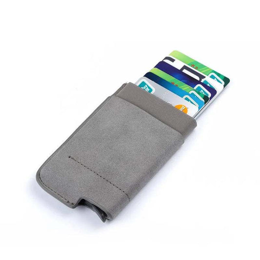 Sophisticated Simplicity: Slim Smart Card Holder PU Leather Wallets with RFID Protection