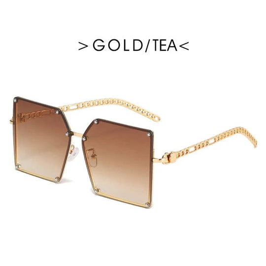 Luxury Designer Retro Classic Oversized Square Sunglasses with Big One-Piece Lenses: Shades for Men and Women