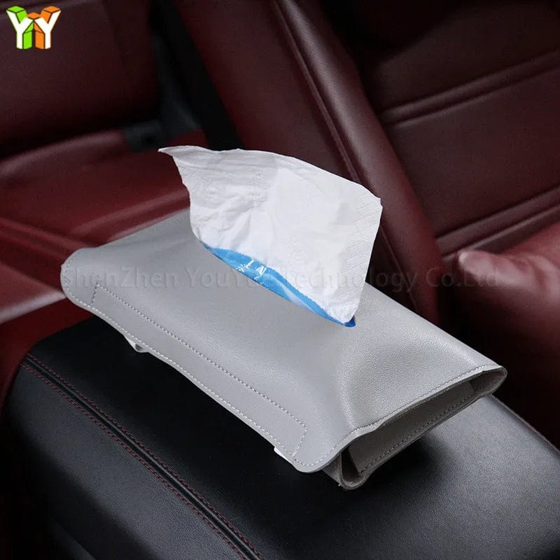 Organize with Elegance: Backseat Tissue Case for Car Sun Visor – A Touch of Luxury