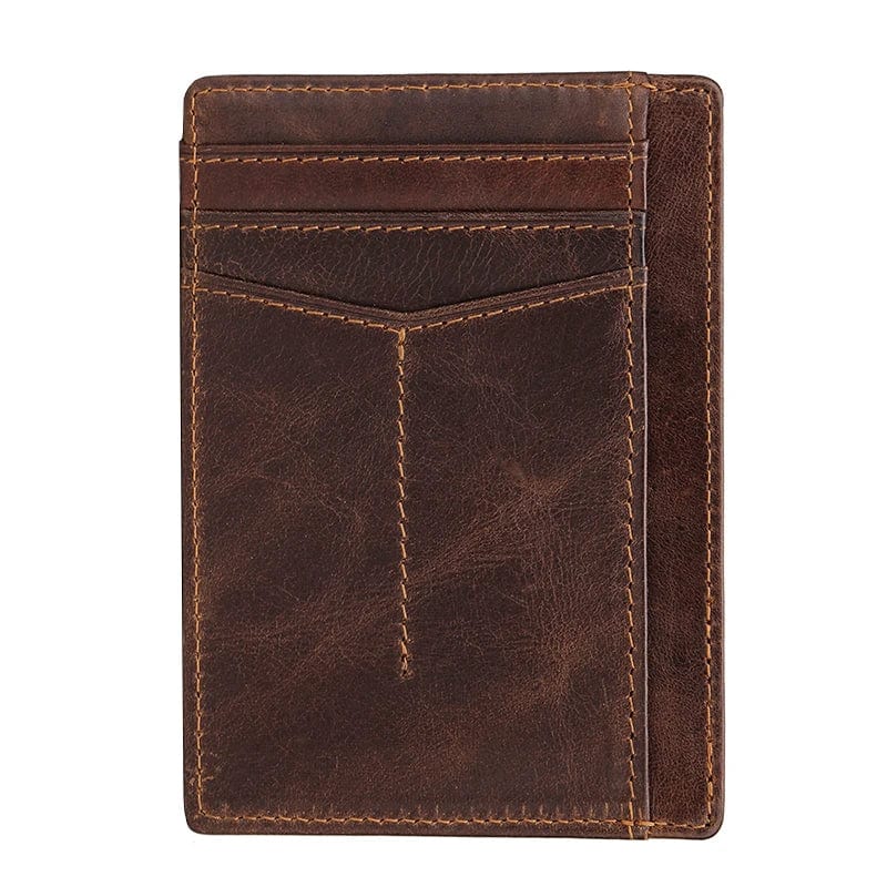 Modern Minimalism: RFID Front Pocket Wallet - Genuine Leather for the Modern Man